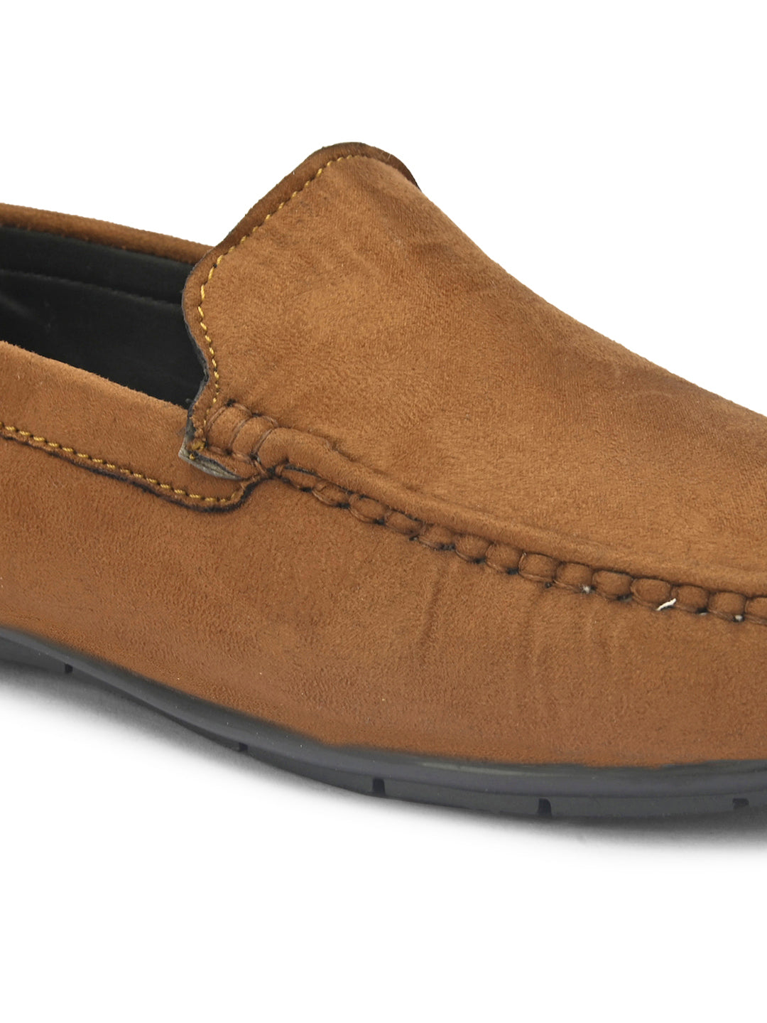 Men's tan brown suede casual loafer