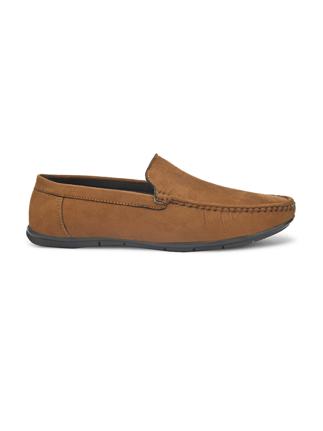Men's tan brown suede casual loafer