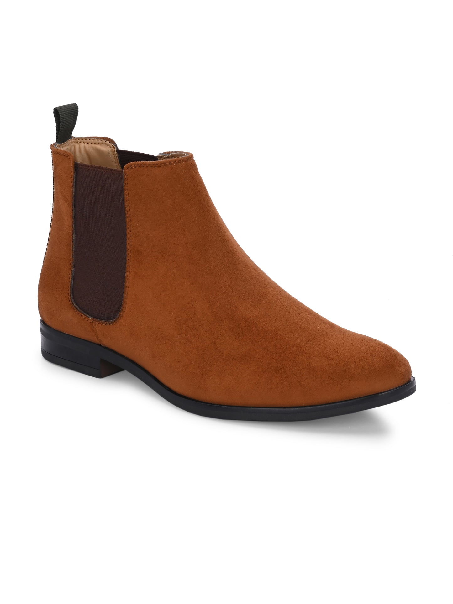 Men's Brown Suede Chelsea Ankle Boots