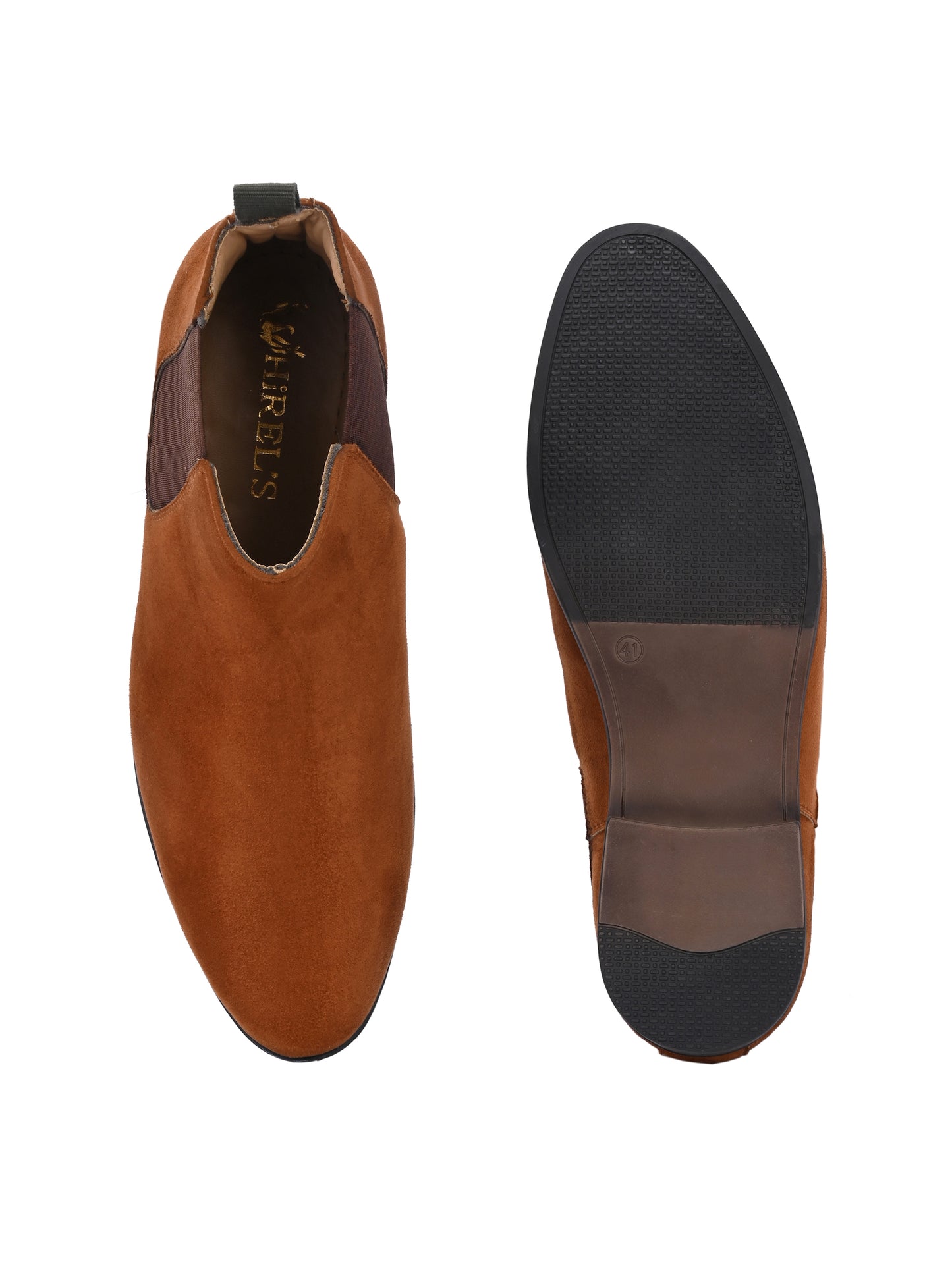 Men's Brown Suede Chelsea Ankle Boots