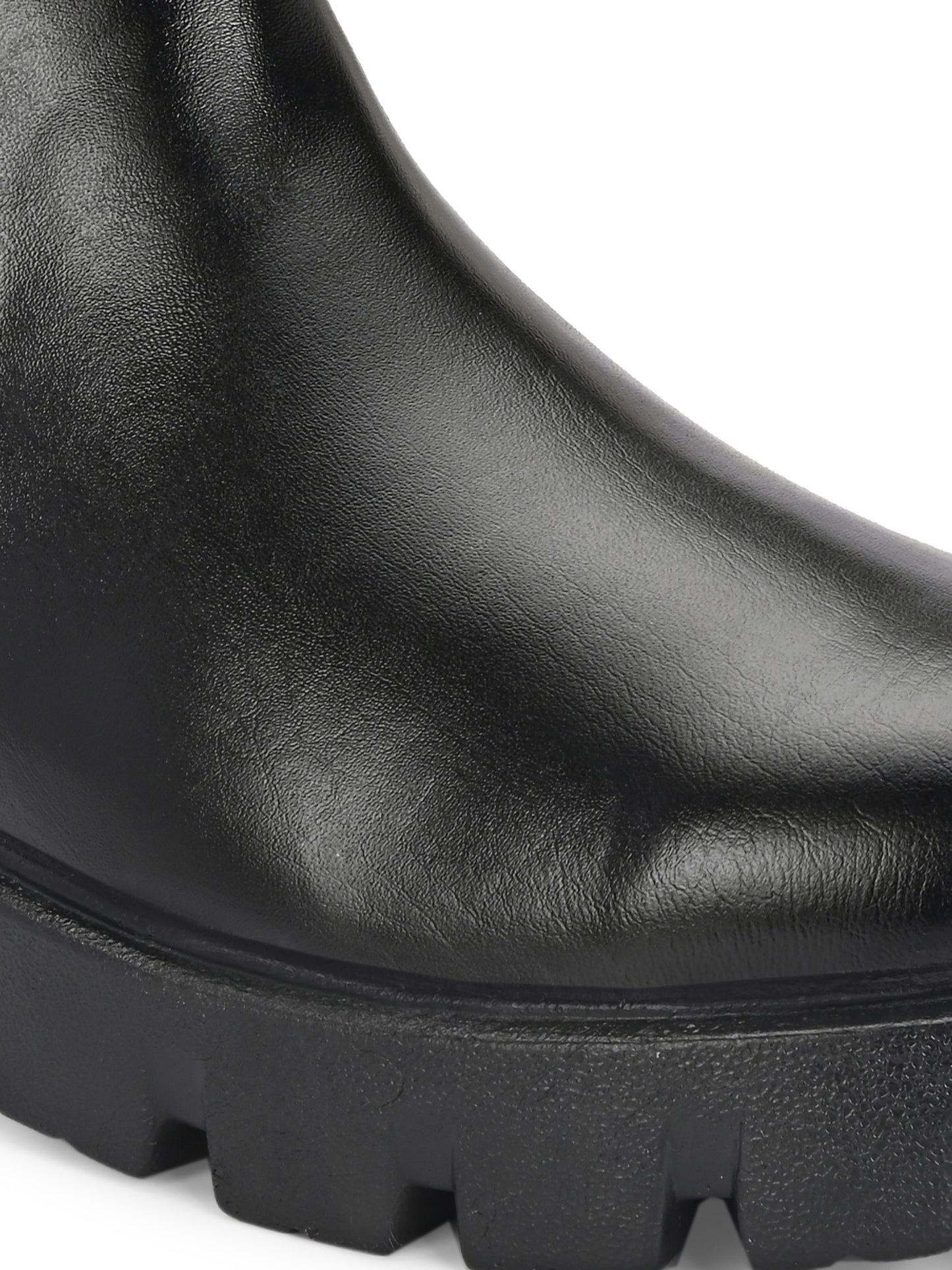 Men's Black Chunky Sole Chelsea Boots