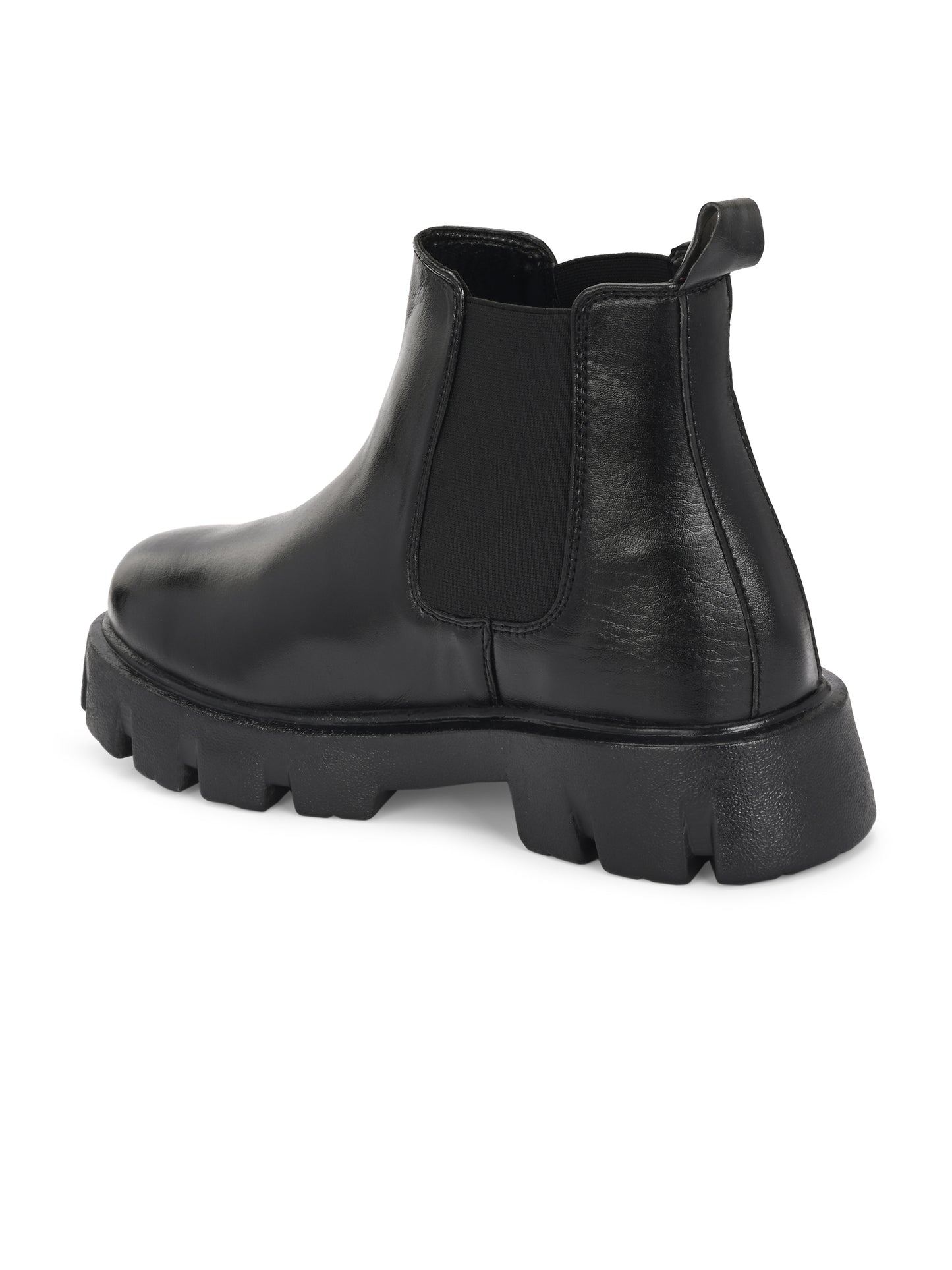 Men's Black Chunky Sole Chelsea Boots