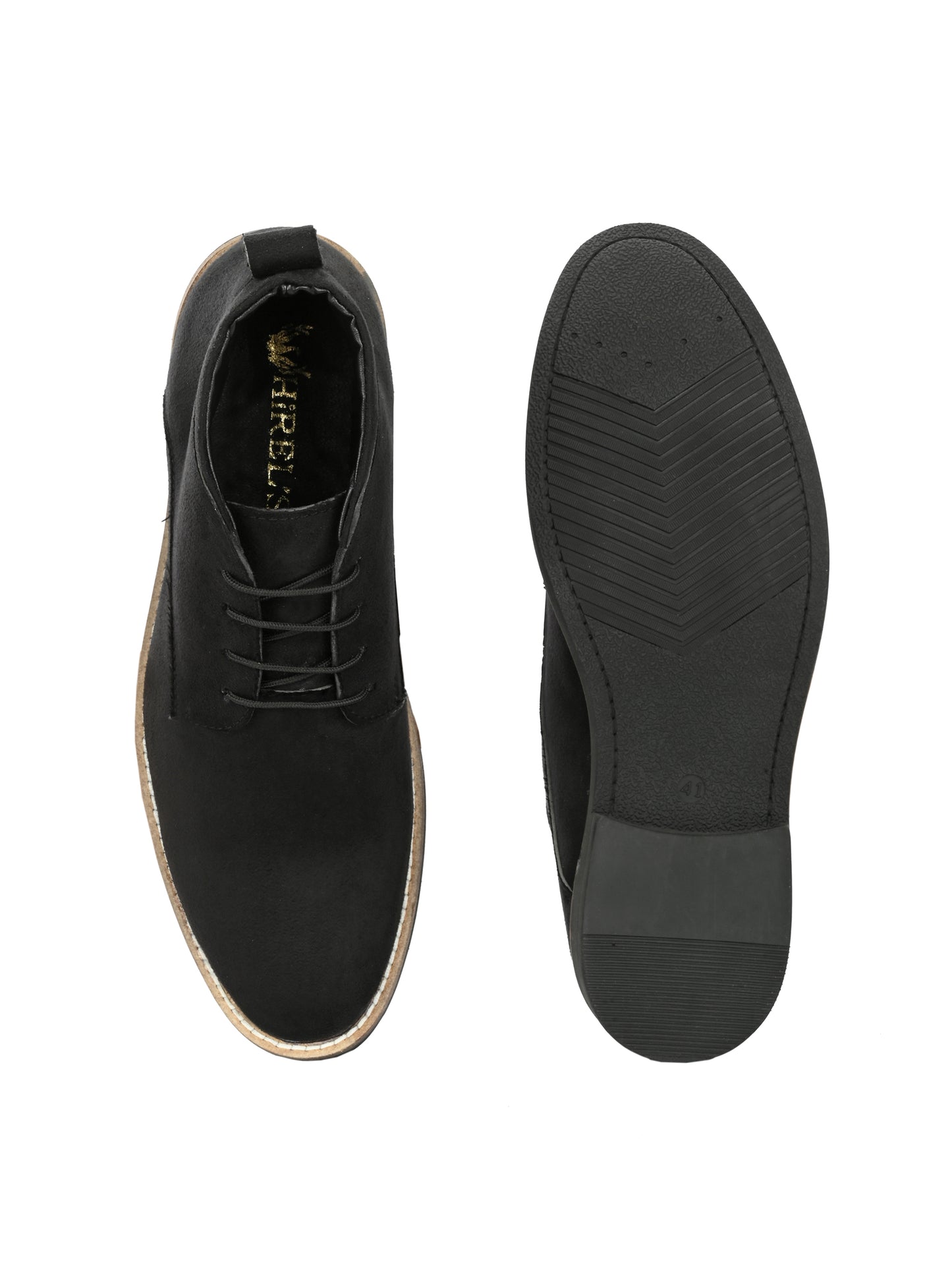 Men Black Suede Chukka Boots