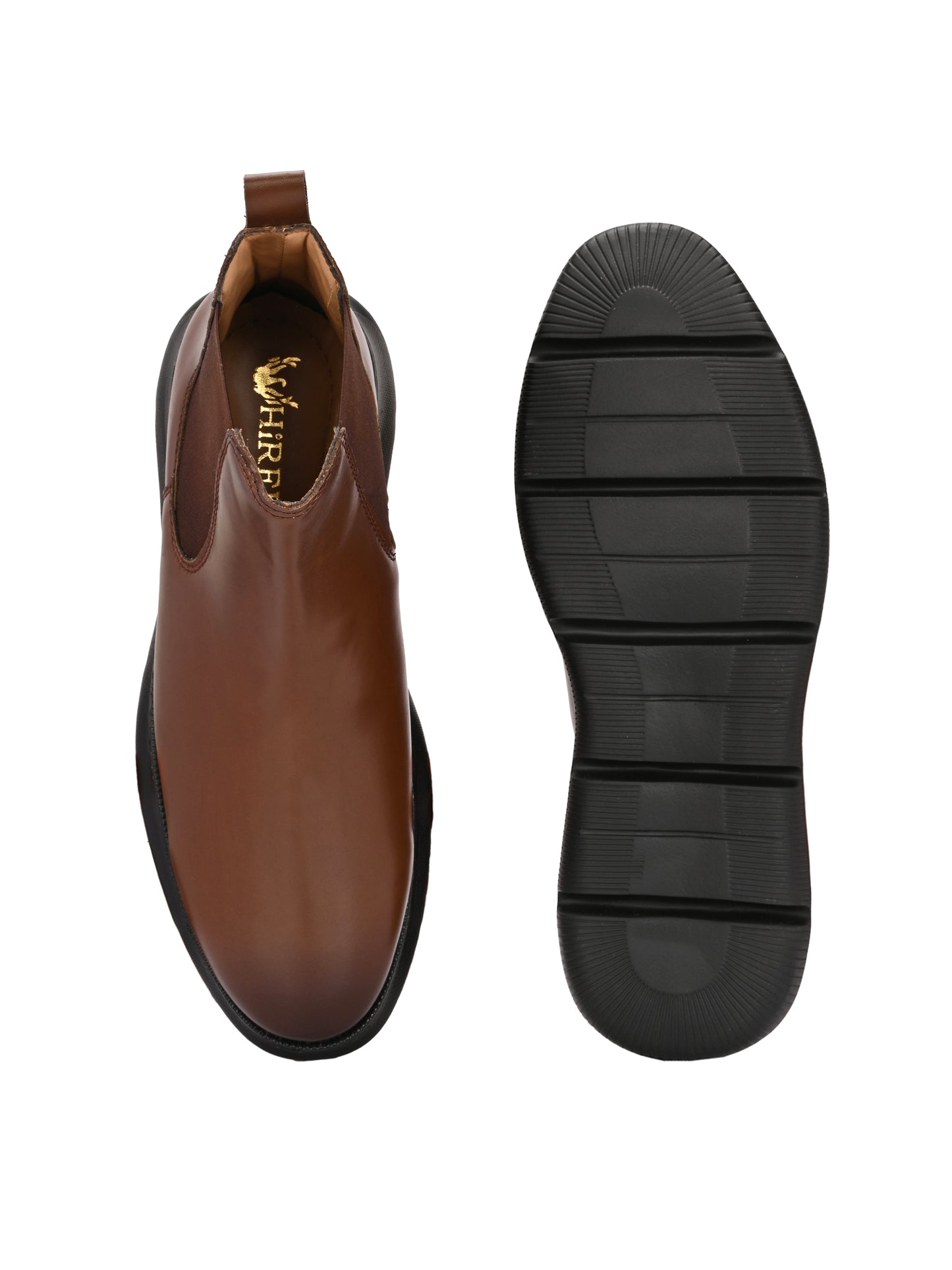 Men's Ultra Light Weight Tan Chelsea Boots with EVA Sole