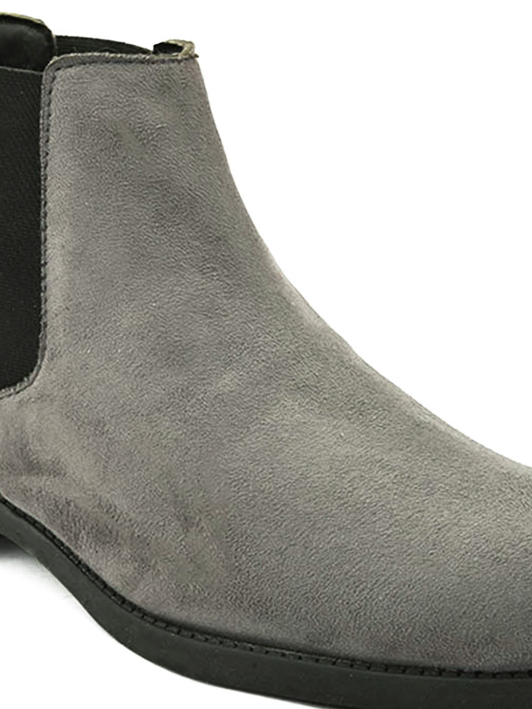 Men's Grey Suede Chelsea boots