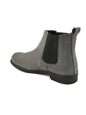 Men's Grey Suede Chelsea boots