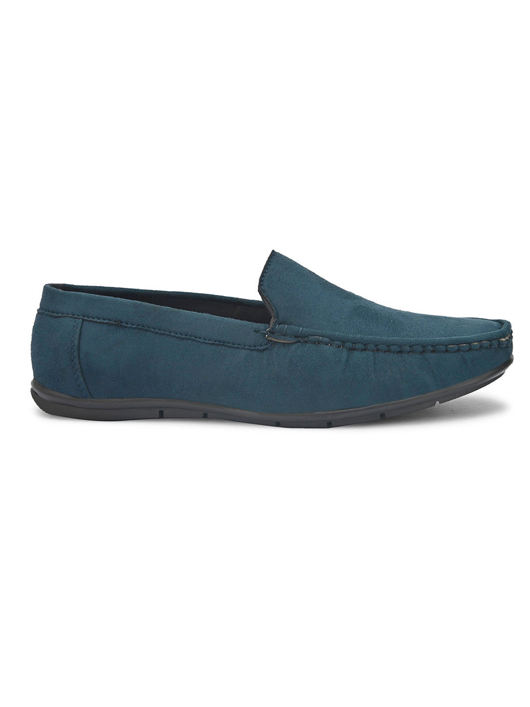 Men's blue suede casual loafer