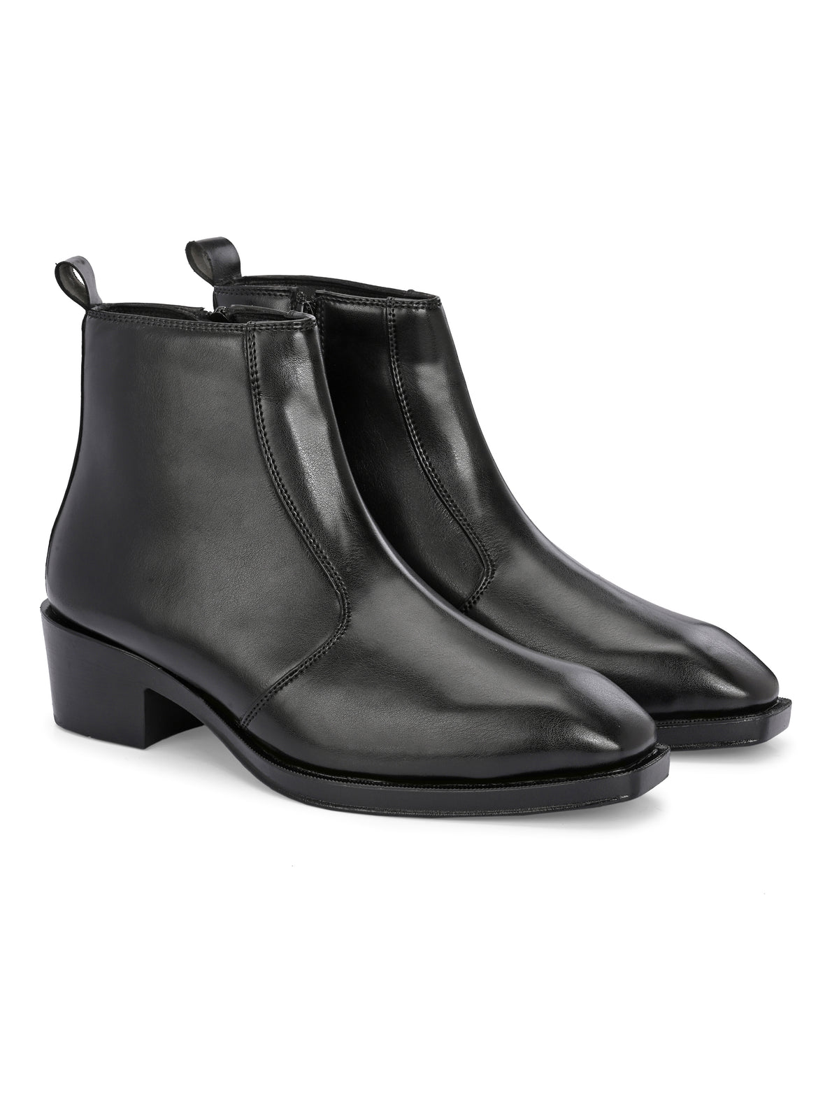 HiREL'S Italian Shape Chelsea Boots Cuban Heel Height Increasing