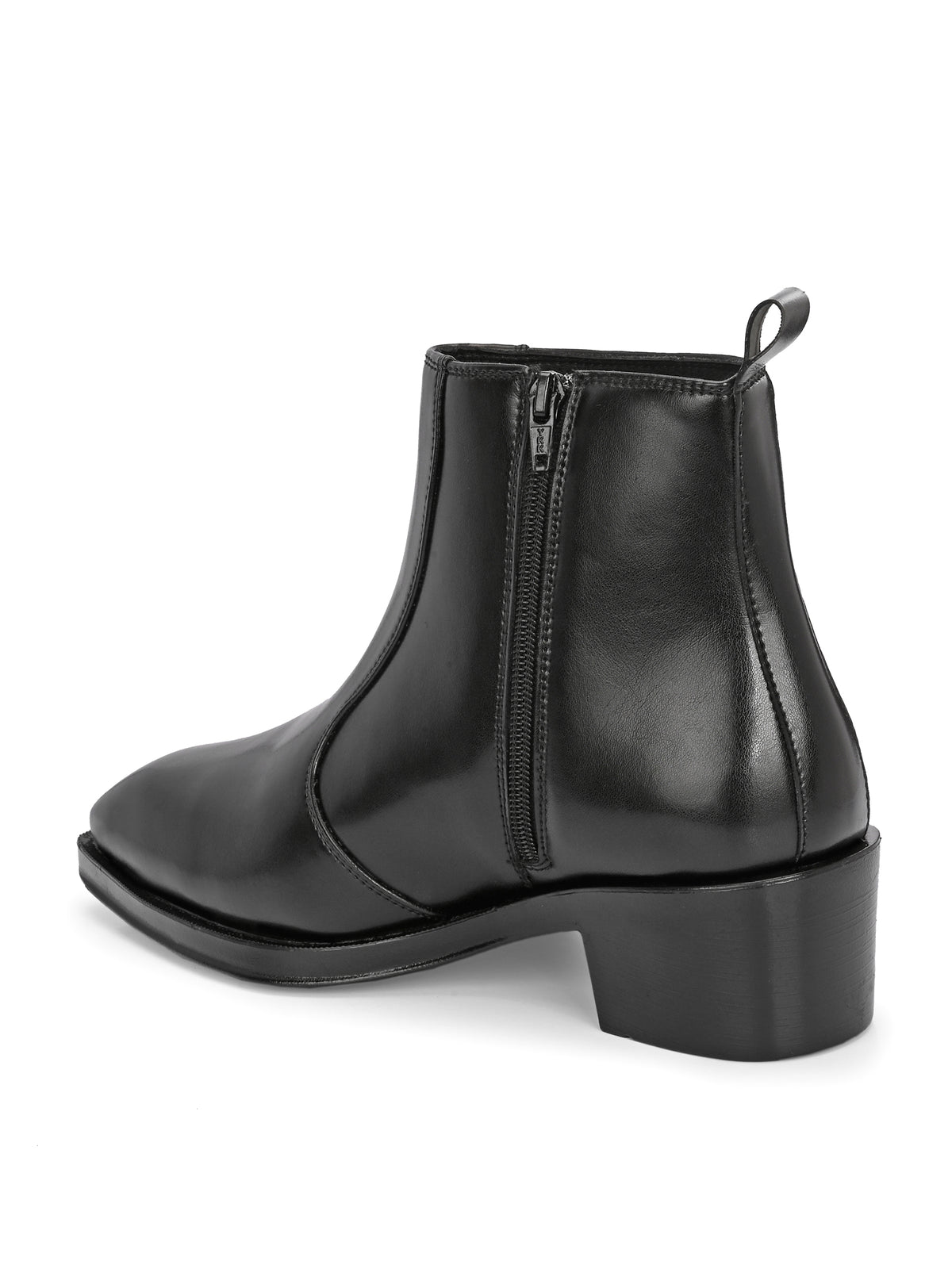 HiREL'S Italian Shape Chelsea Boots Cuban Heel Height Increasing