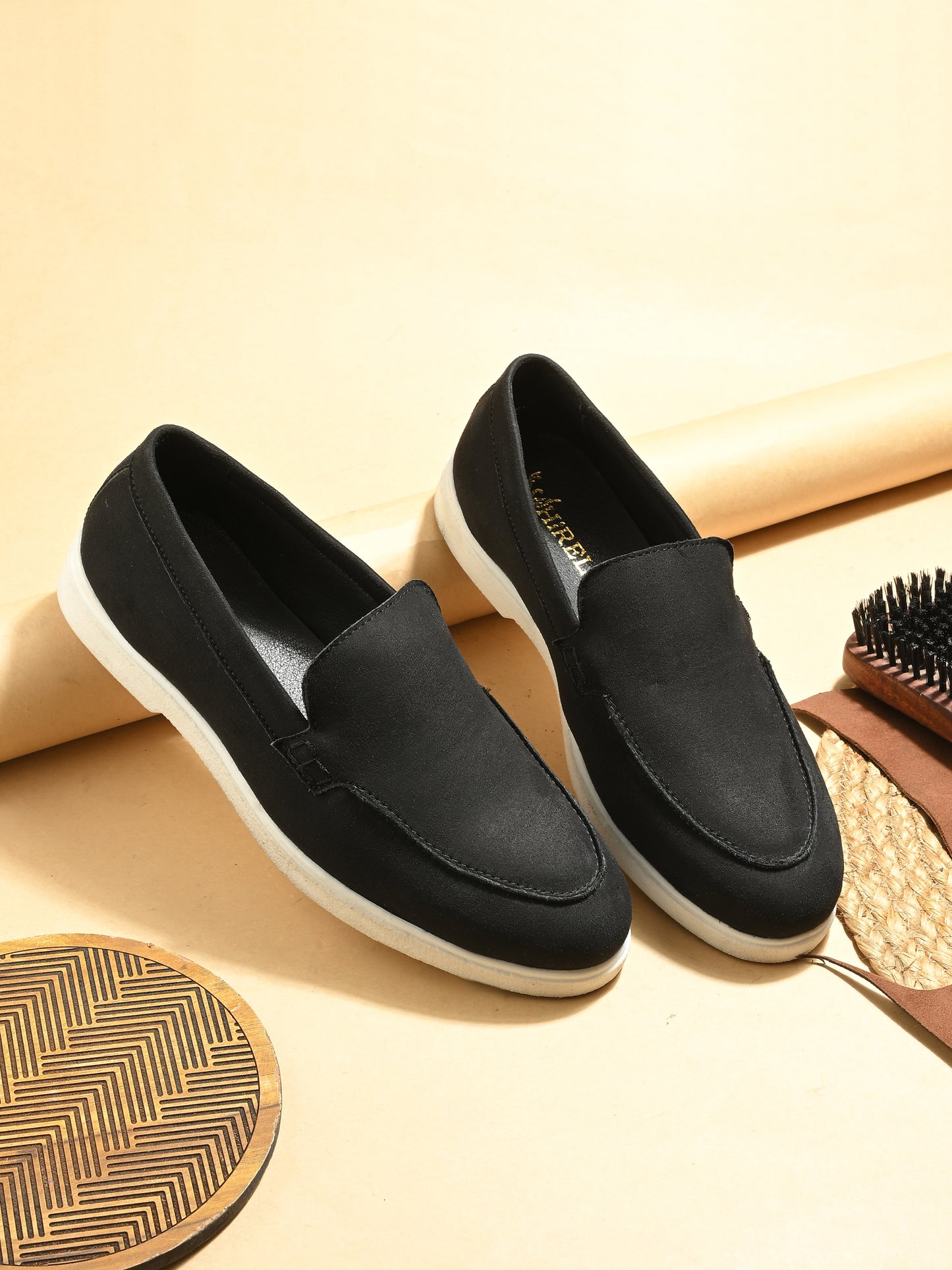 Mens Suede Slip On Loafers