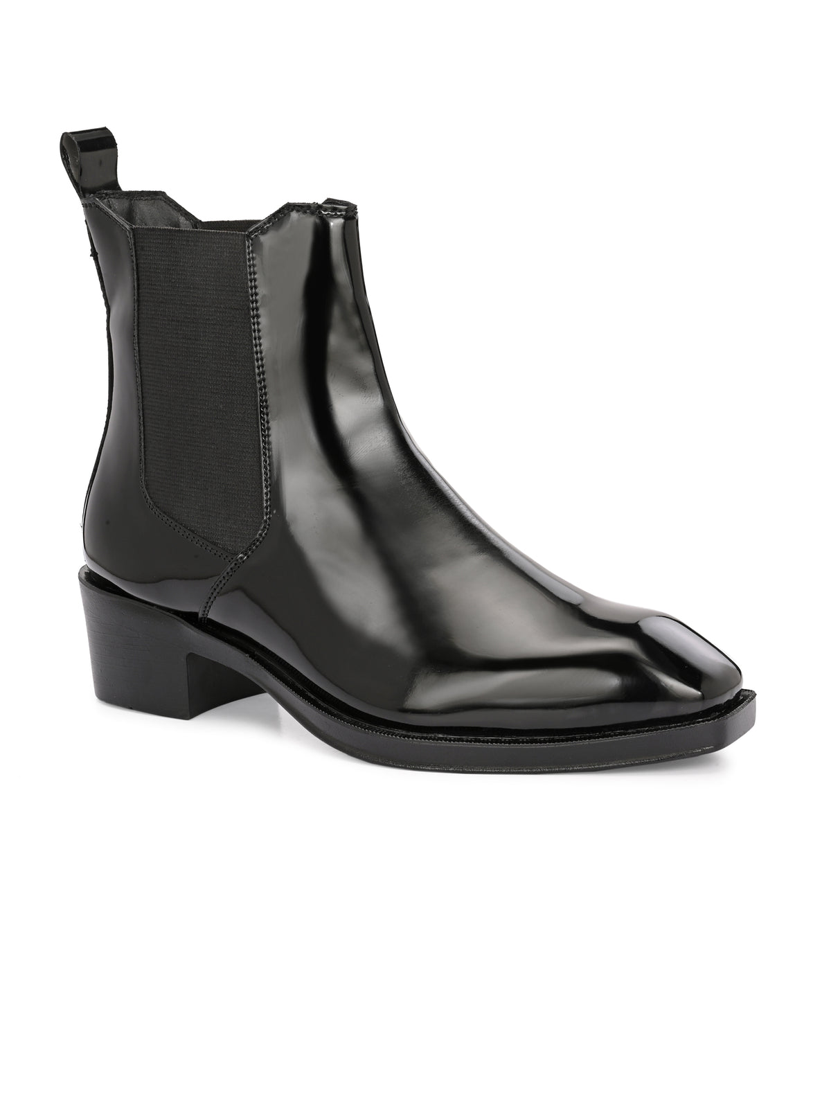 HiREL'S Italian Shape Cuban Heel Chelsea Boots