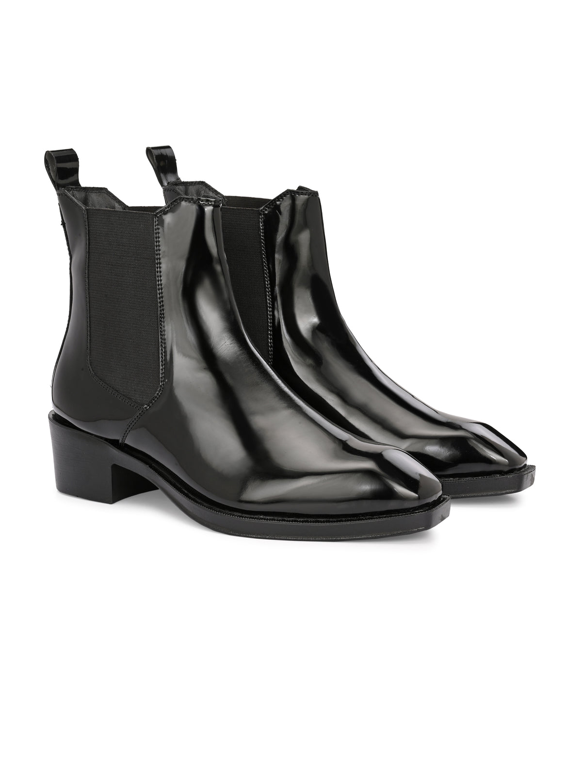 HiREL'S Italian Shape Cuban Heel Chelsea Boots