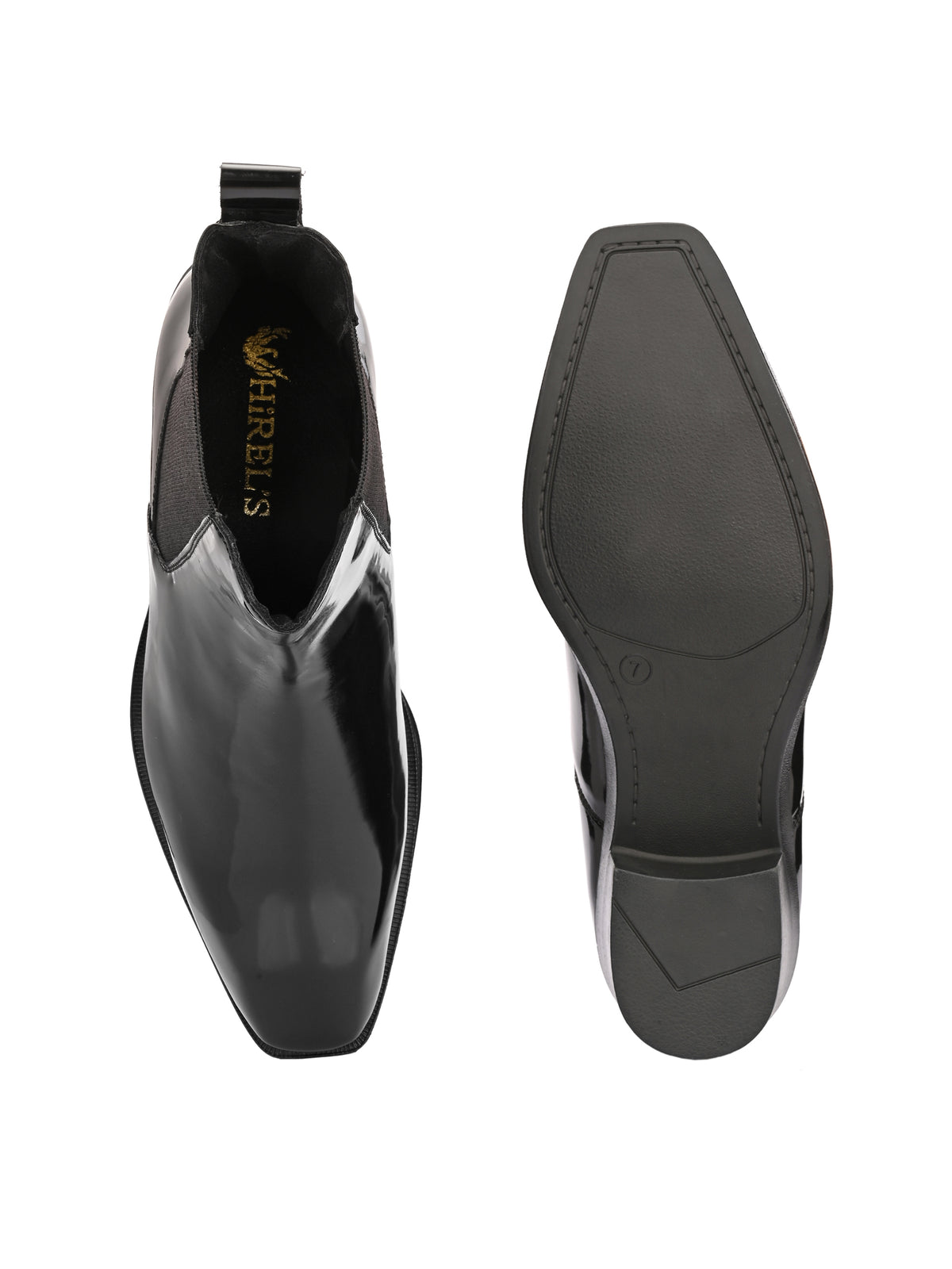 HiREL'S Italian Shape Cuban Heel Chelsea Boots