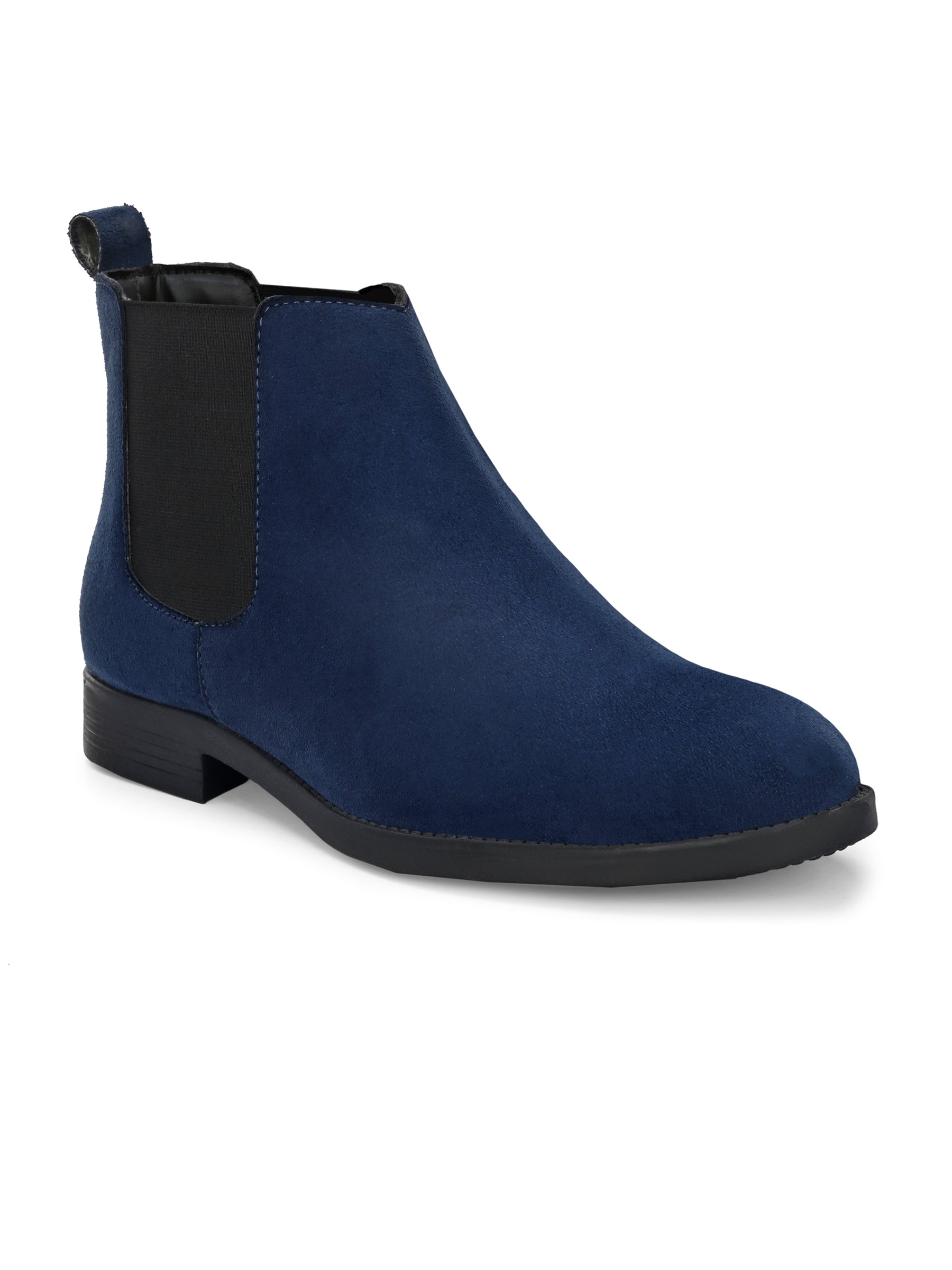 Men's Blue Suede Chelsea boots