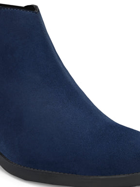 Men's Blue Suede Chelsea boots