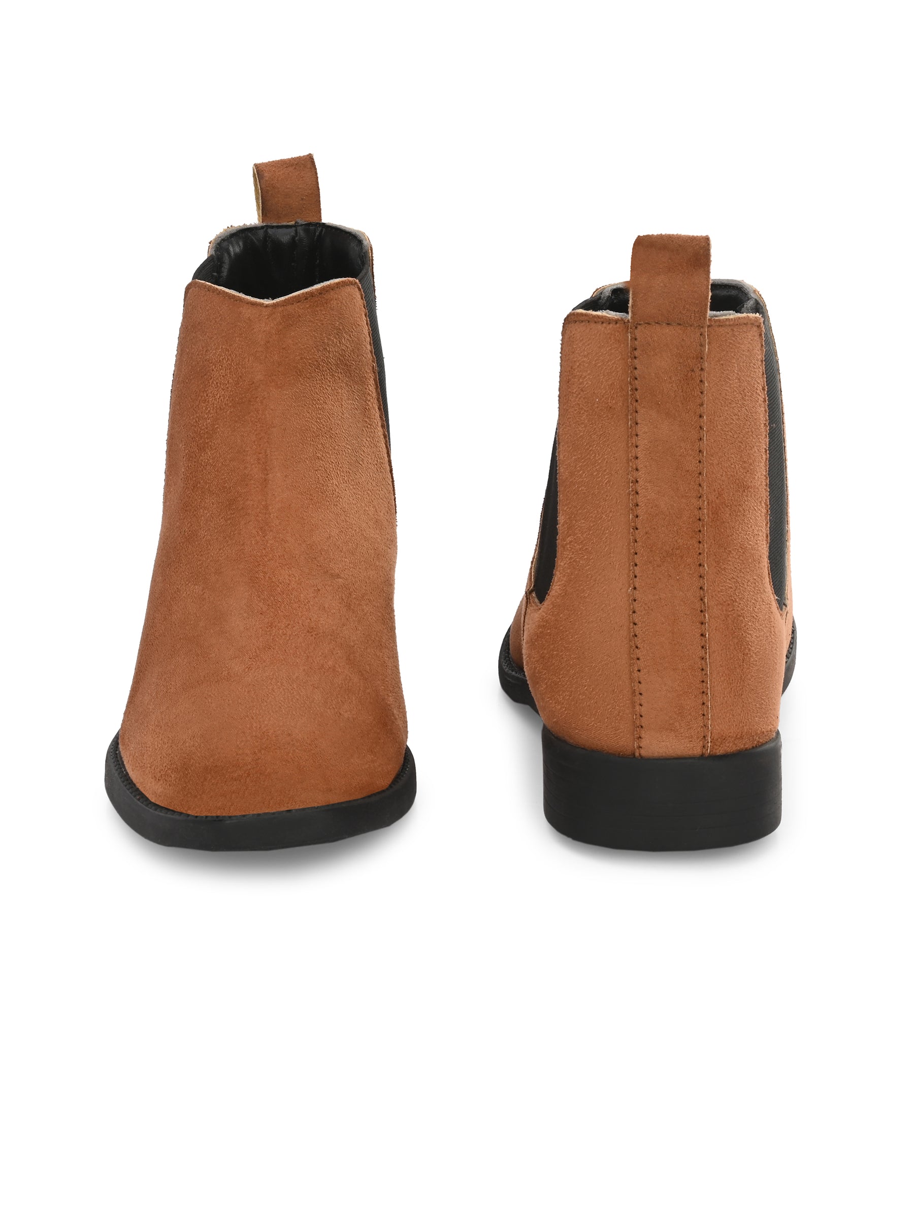 Men's Tan Brown Suede Chelsea boots