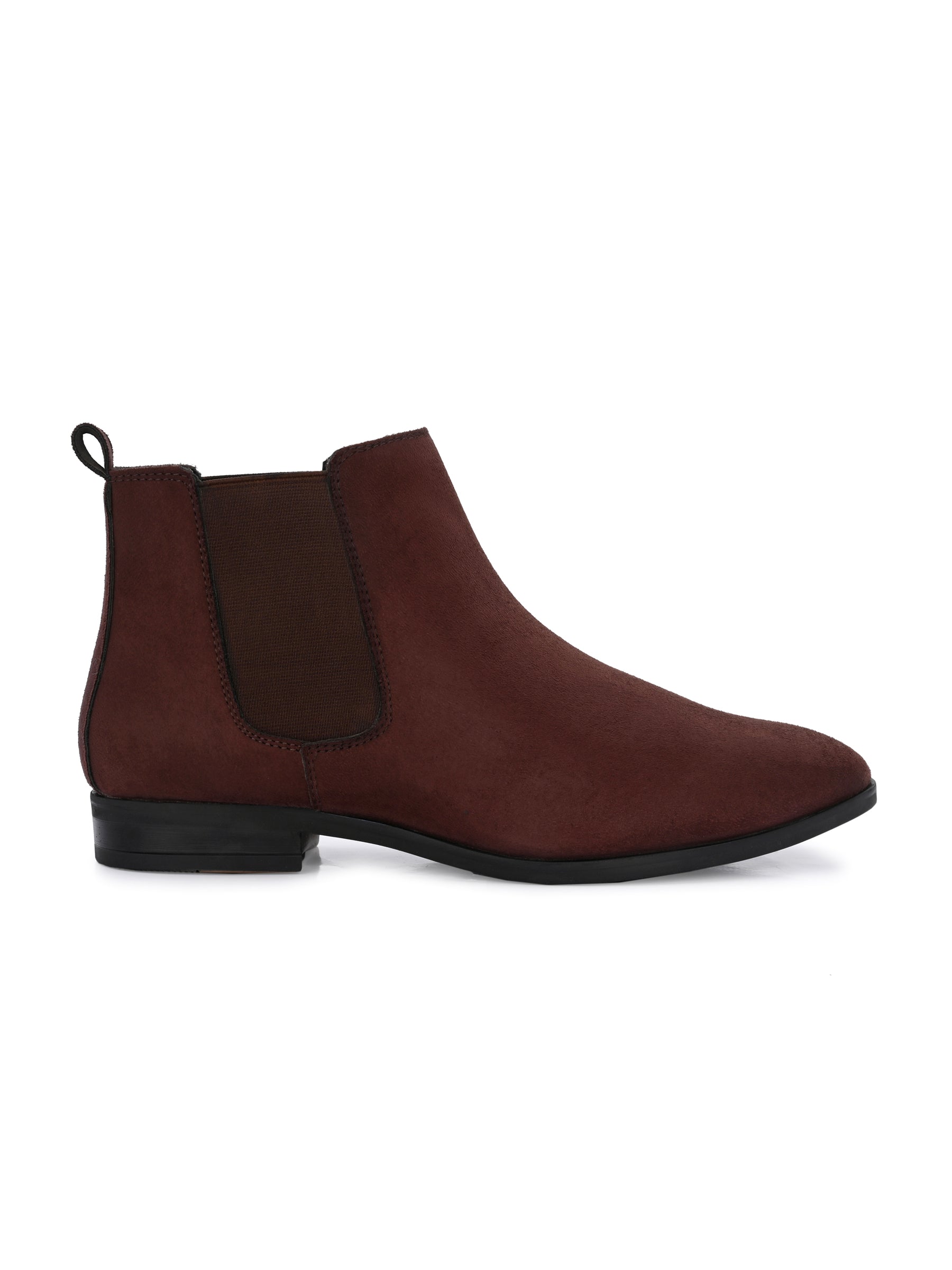 Men's Round Toe Suede Chelsea Boots