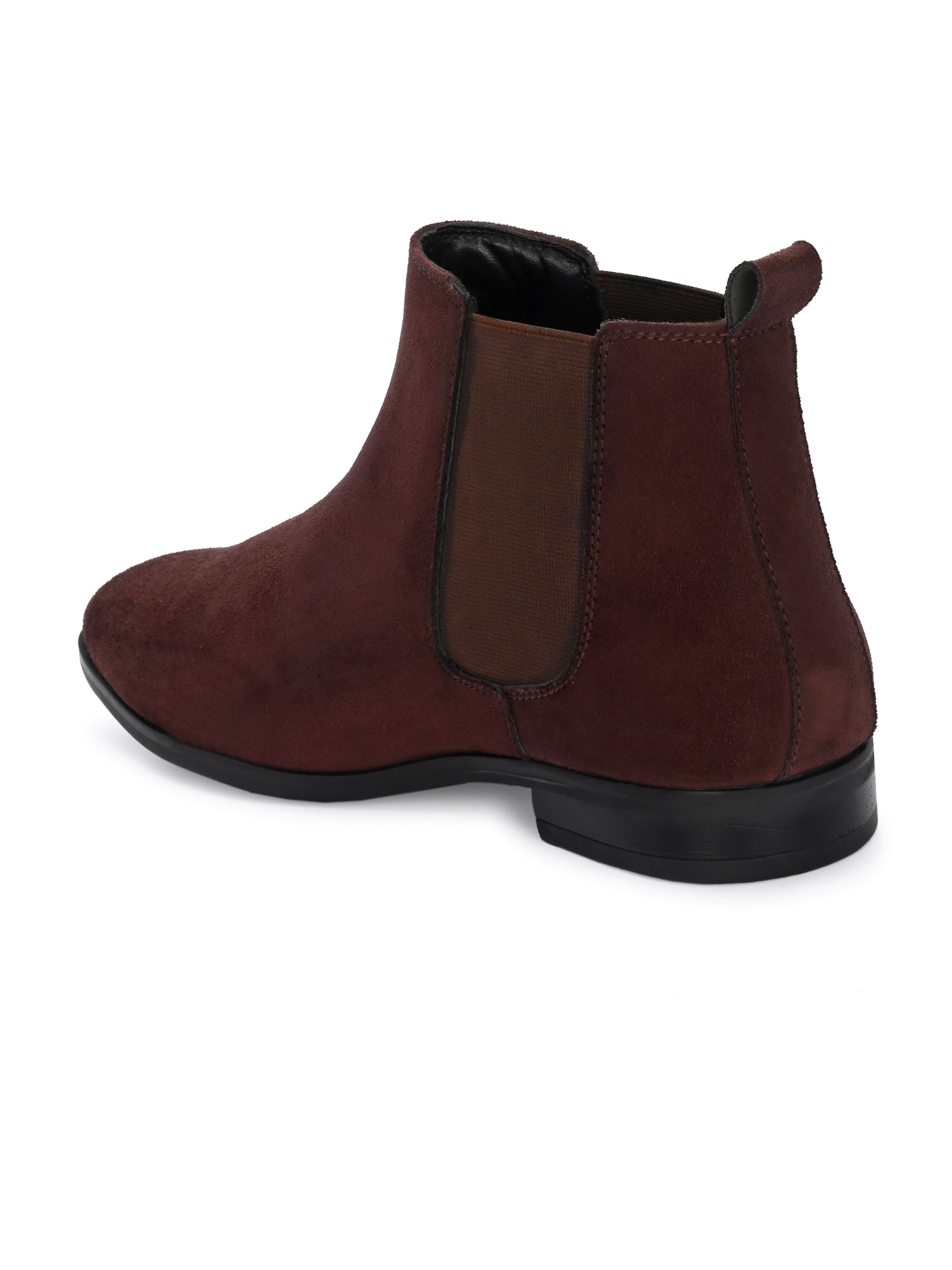 Men's Round Toe Suede Chelsea Boots