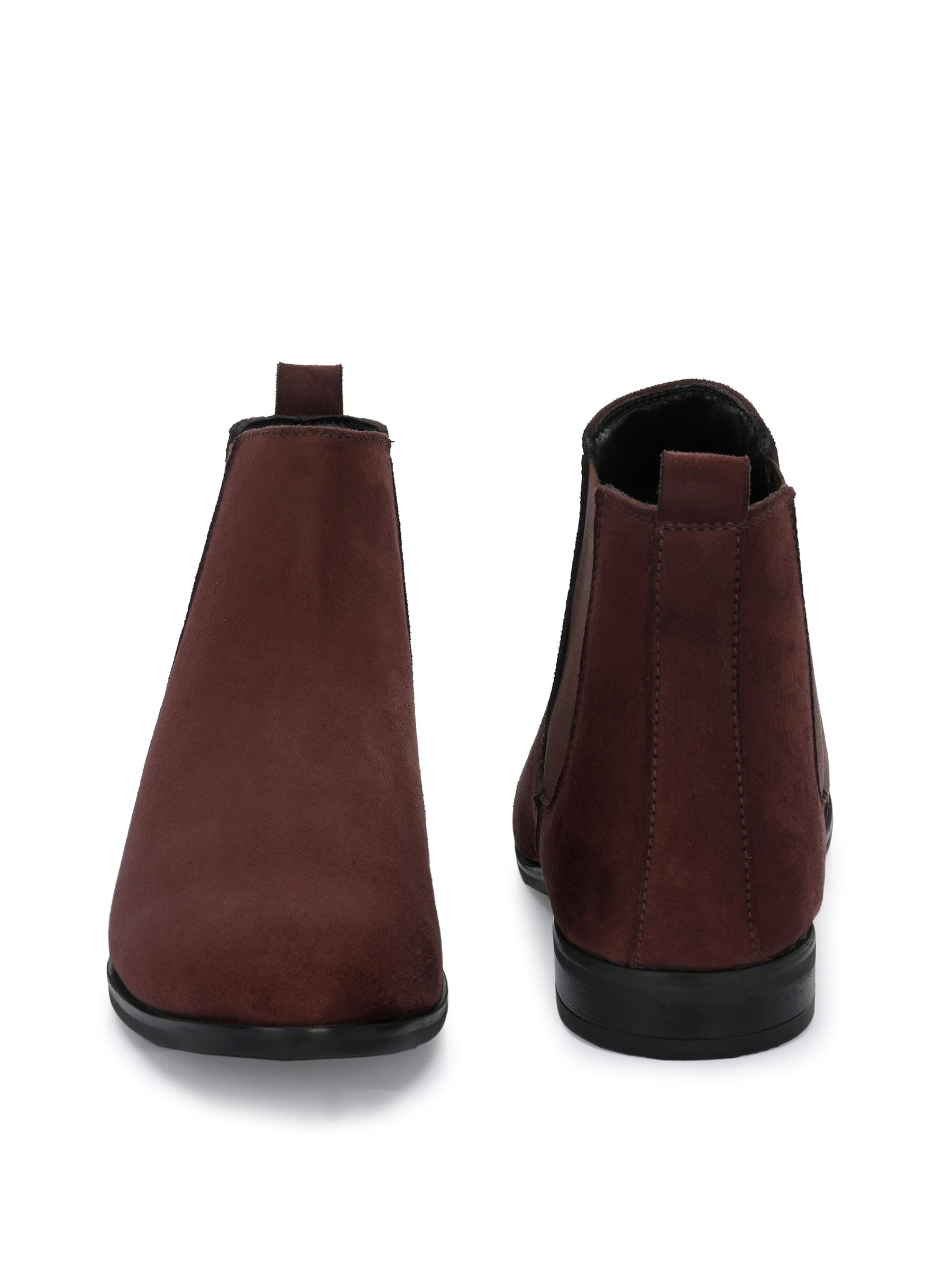 Men's Round Toe Suede Chelsea Boots