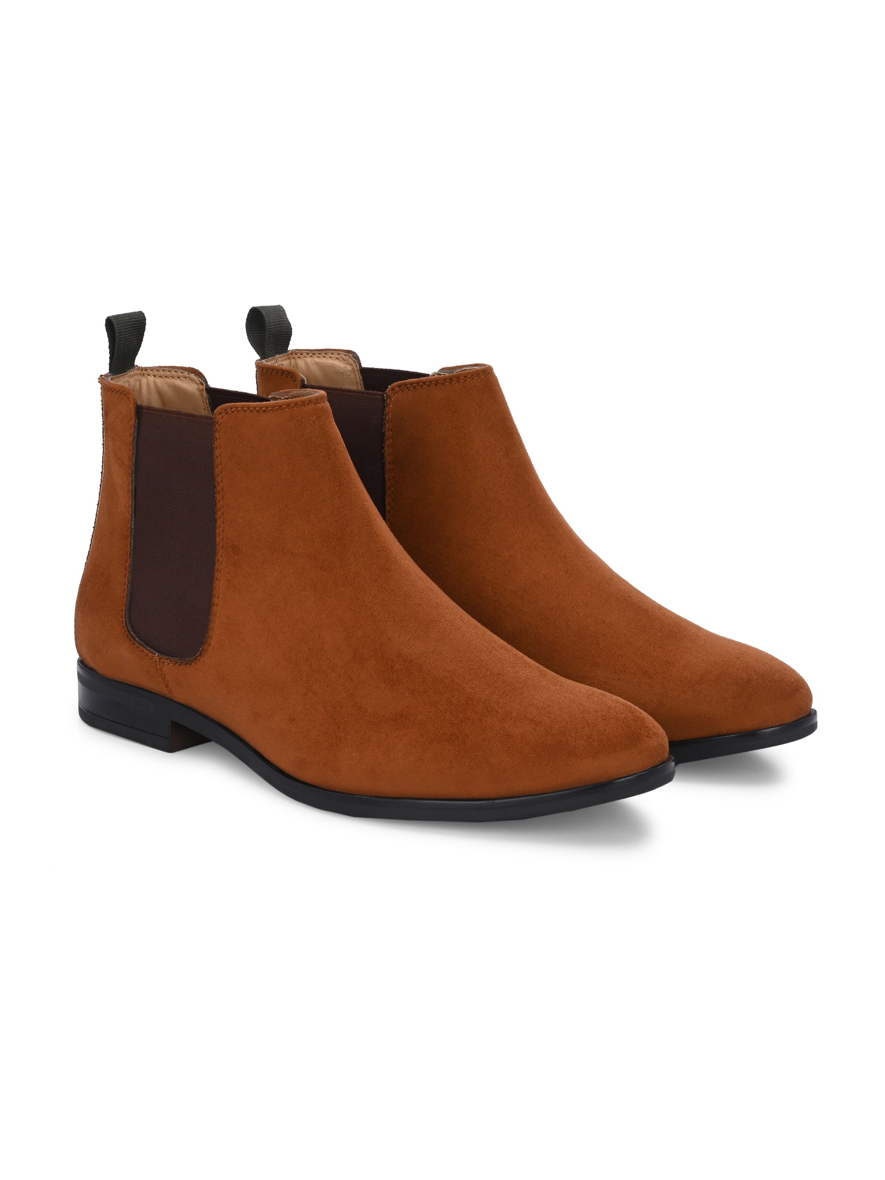 Men's Brown Suede Chelsea Ankle Boots