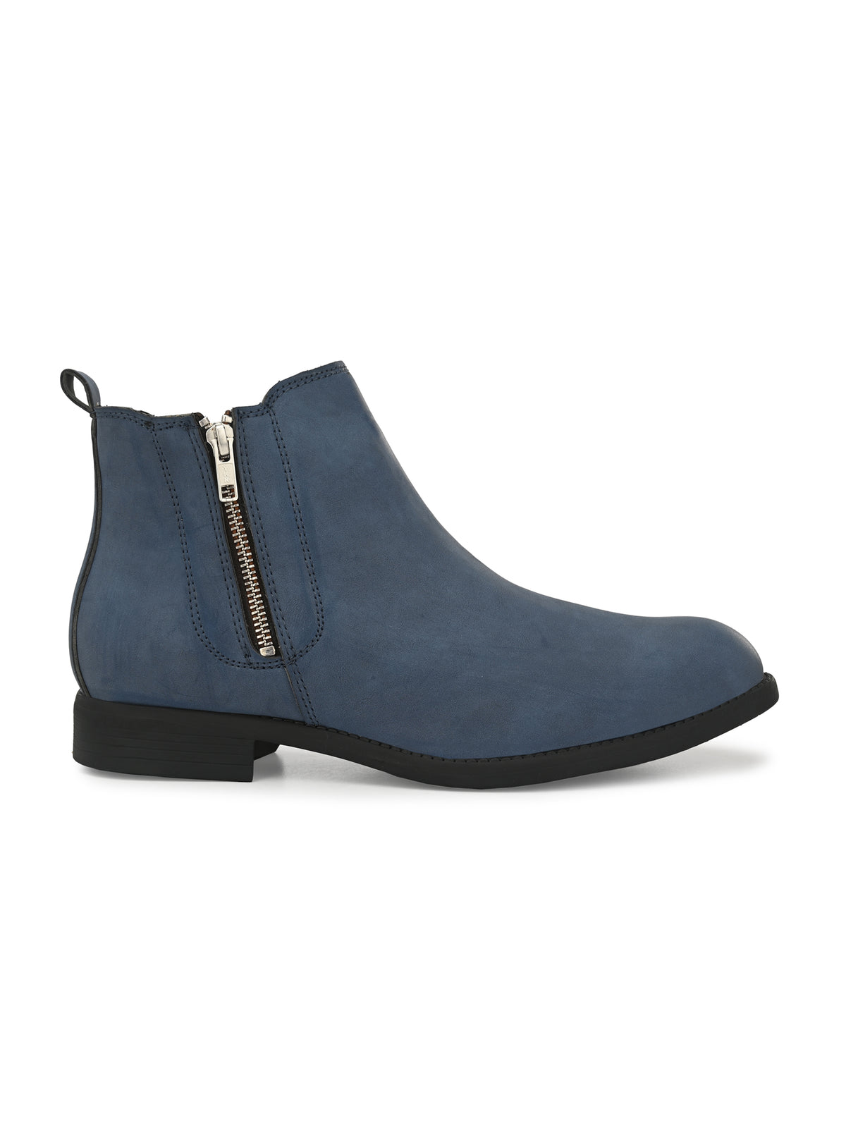 Men's Blue zipper Chelsea Boots