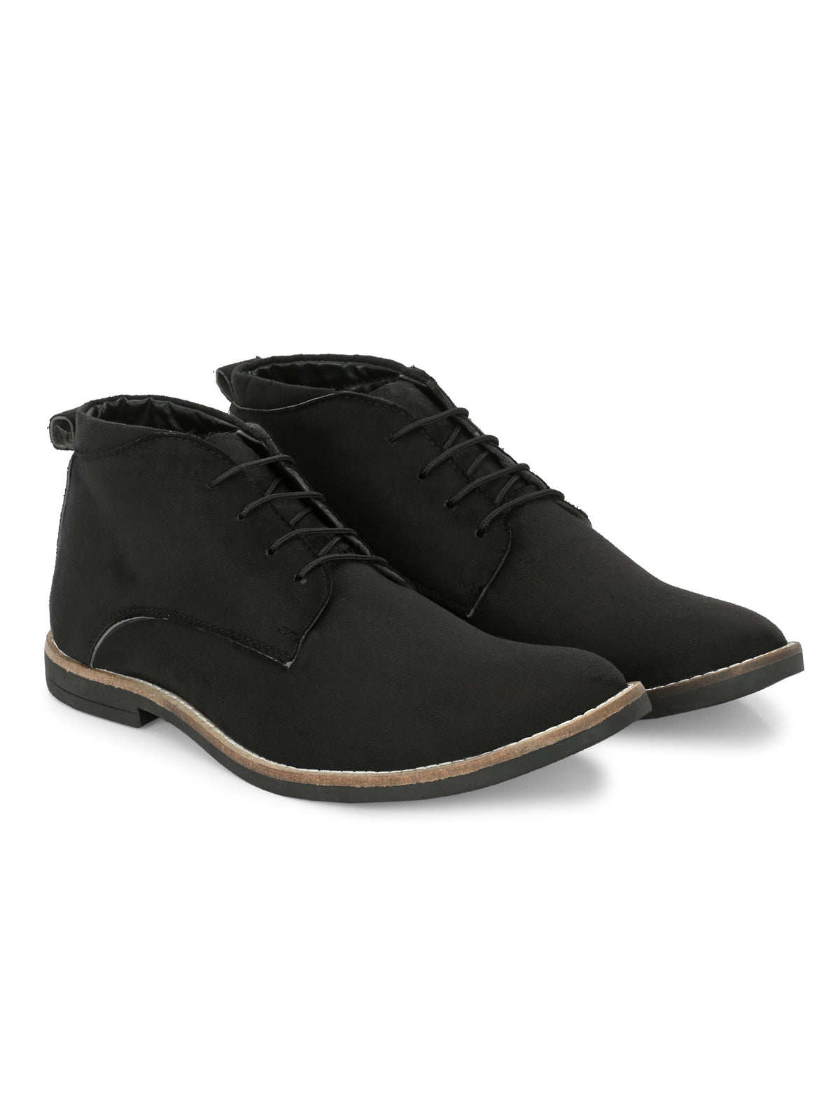 Men Black Suede Chukka Boots