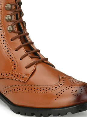 Men's Brown High Ankle Boots