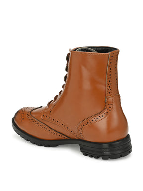 Men's Brown High Ankle Boots