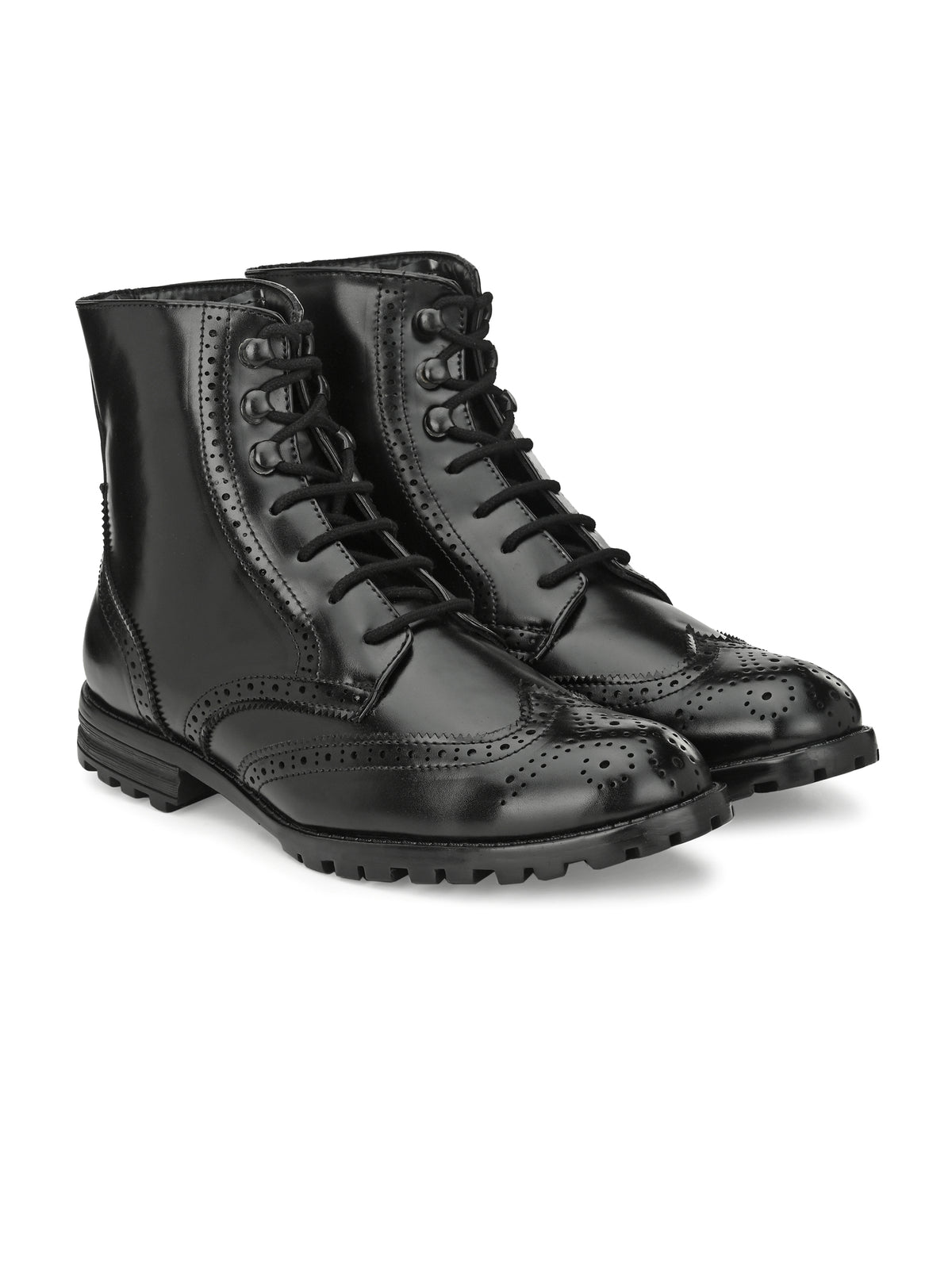 Men's Black High Ankle Boots