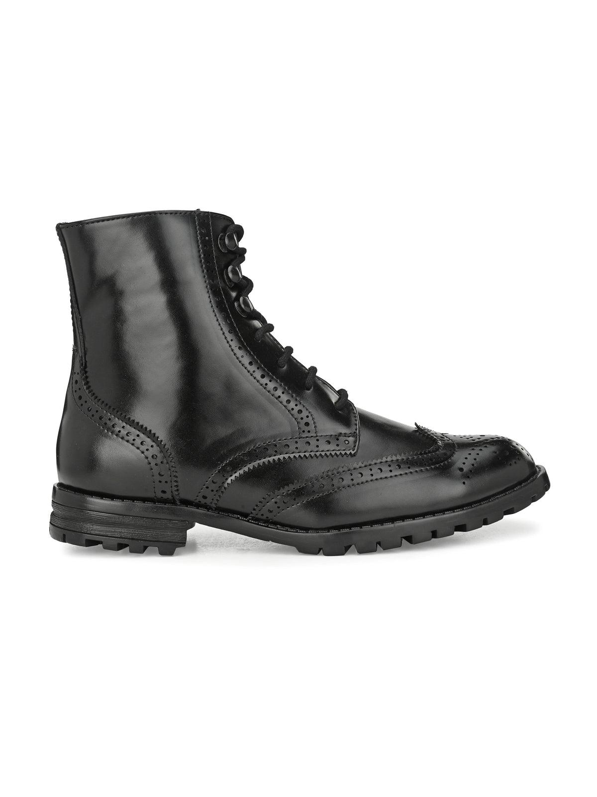 Men's Black High Ankle Boots