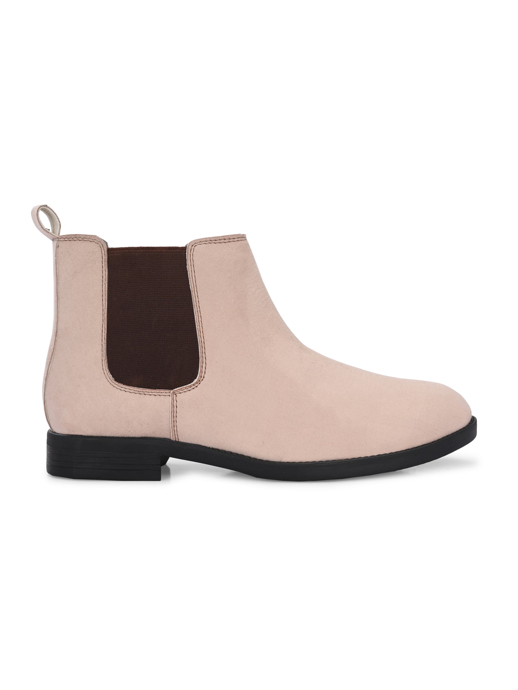 Men's Beige Suede Chelsea boots