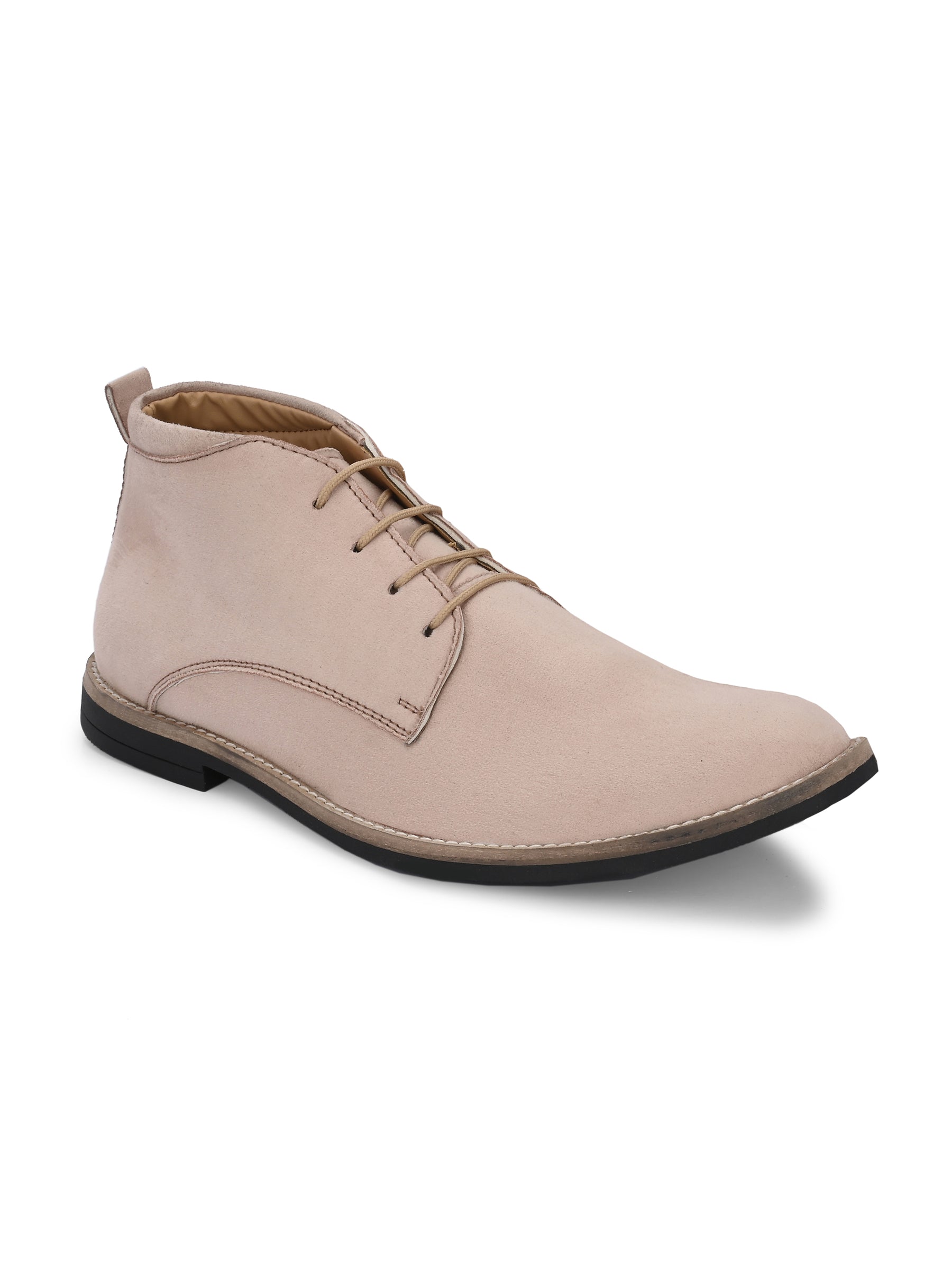 Men Beige Suede Chukka Boots