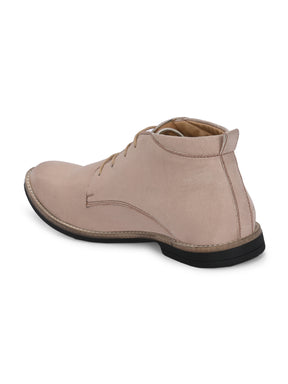 Men Beige Suede Chukka Boots