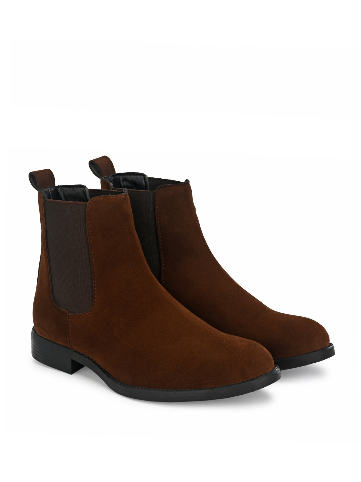 Men's Dark Brown Suede Chelsea boots