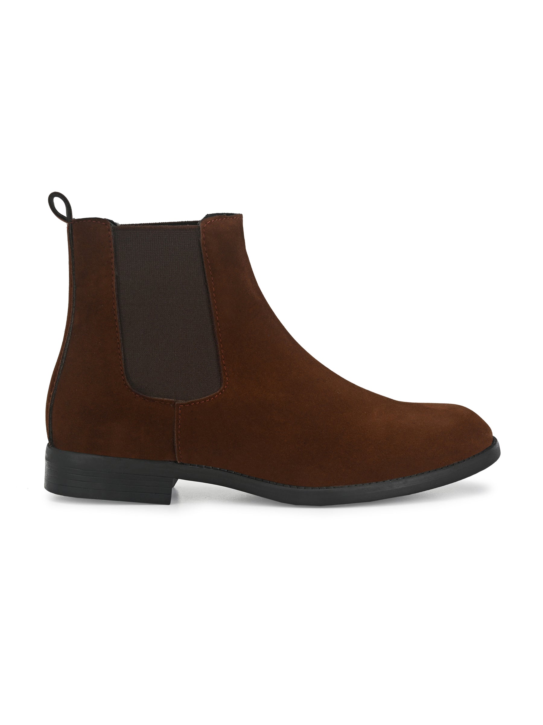 Men's Dark Brown Suede Chelsea boots