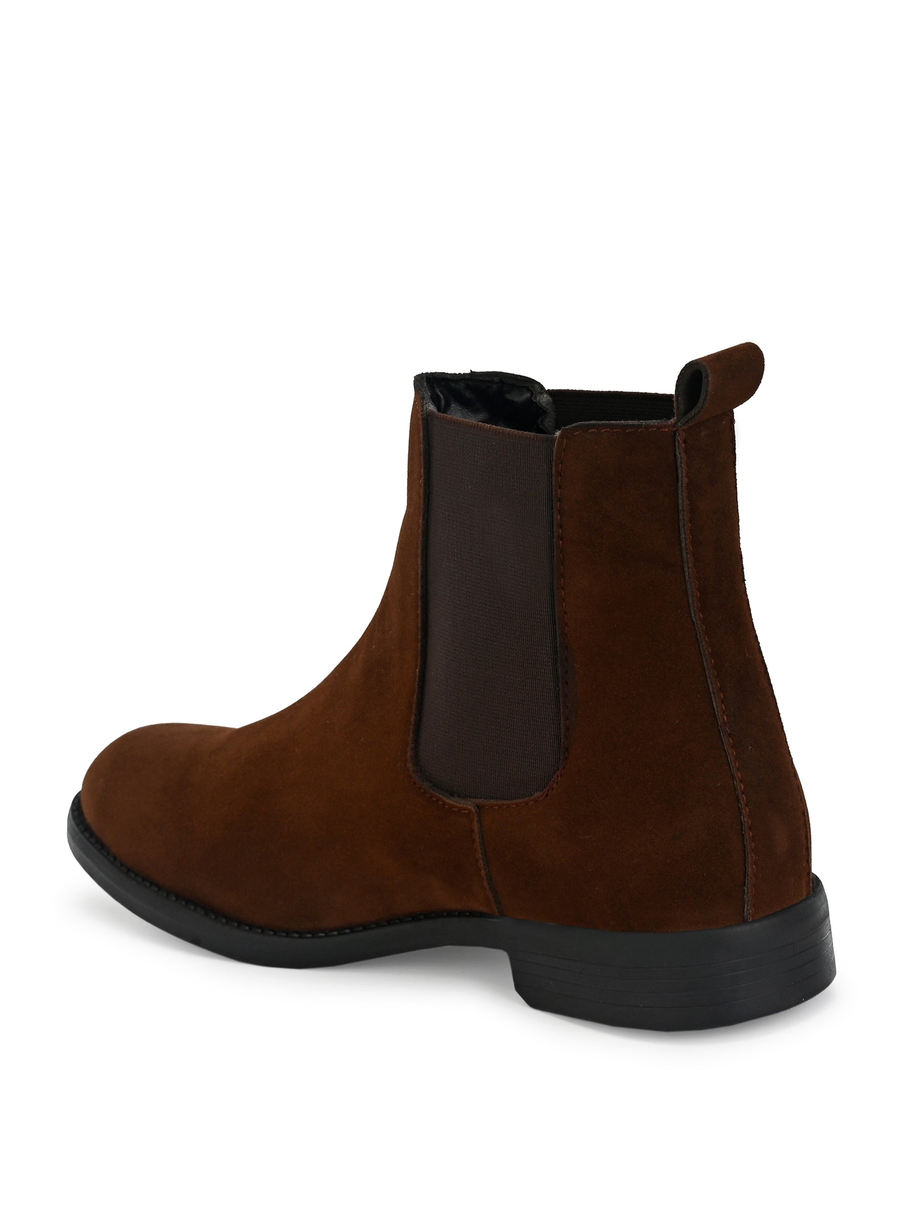 Men's Dark Brown Suede Chelsea boots