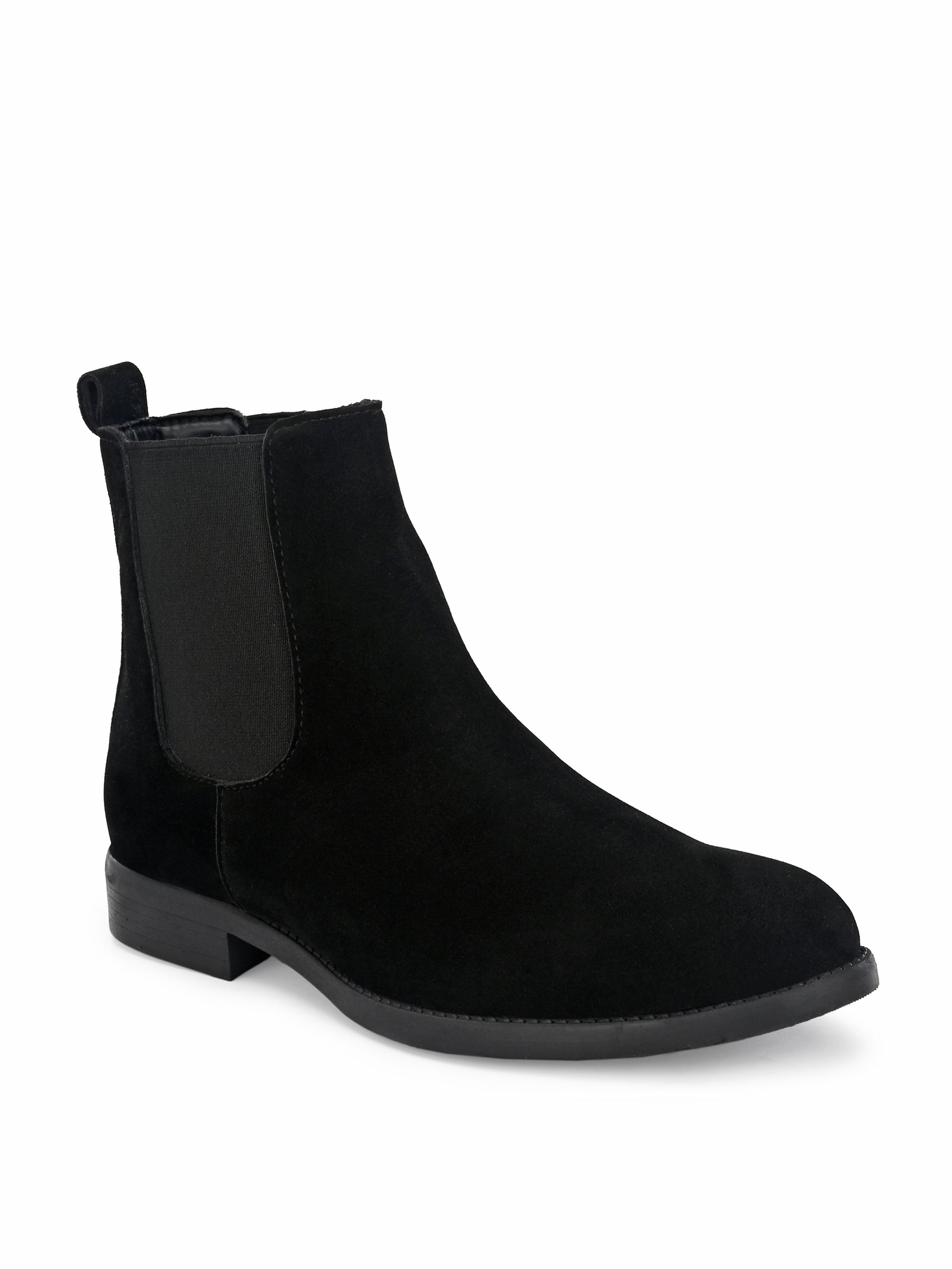 Men's Black Suede Chelsea boots