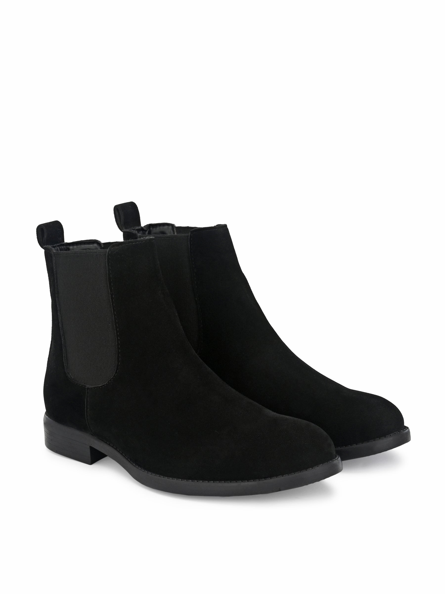 Men's Black Suede Chelsea boots