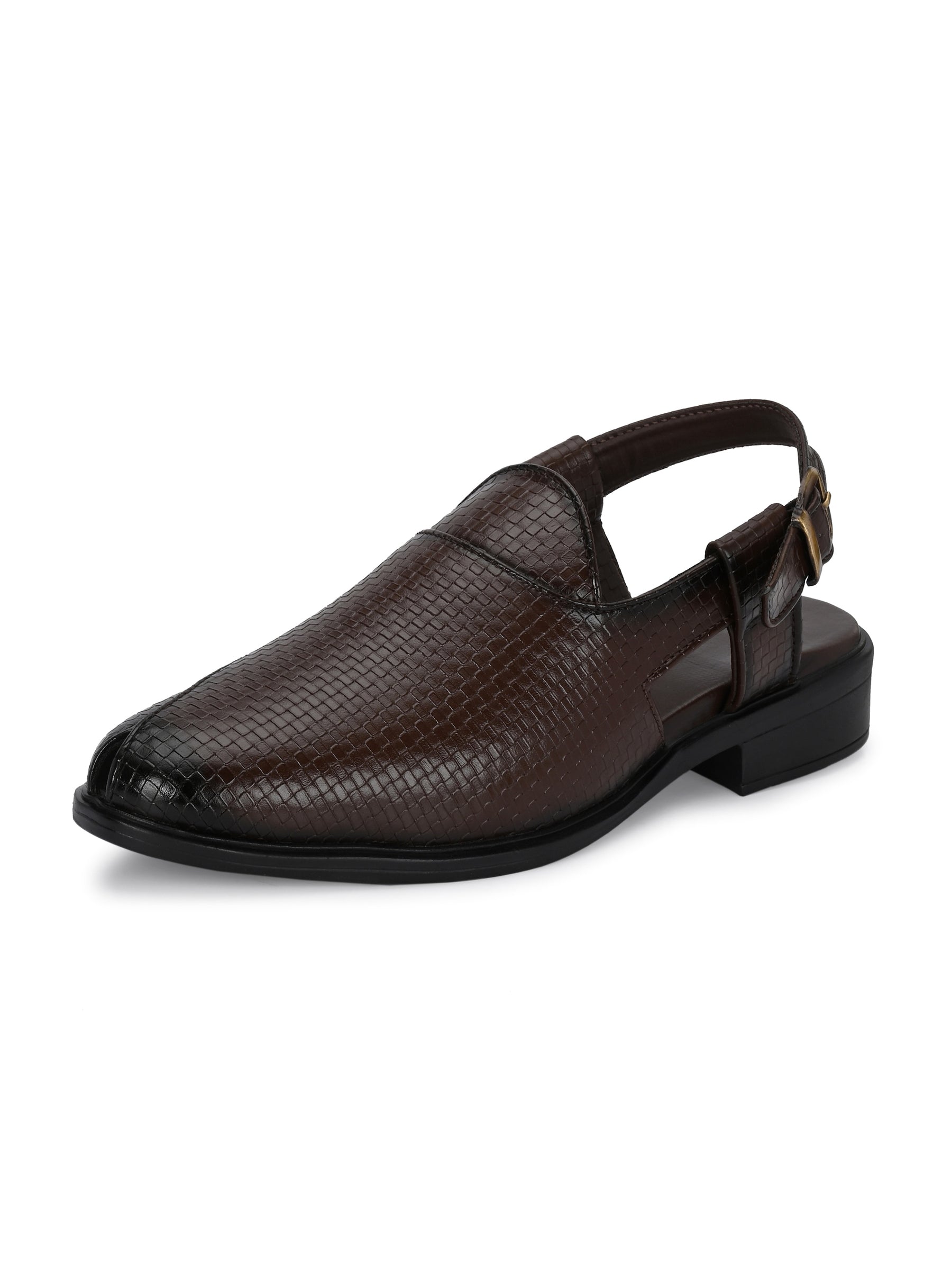 Men's Brown Shoe-Style Sandals