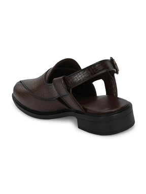 Men's Brown Shoe-Style Sandals