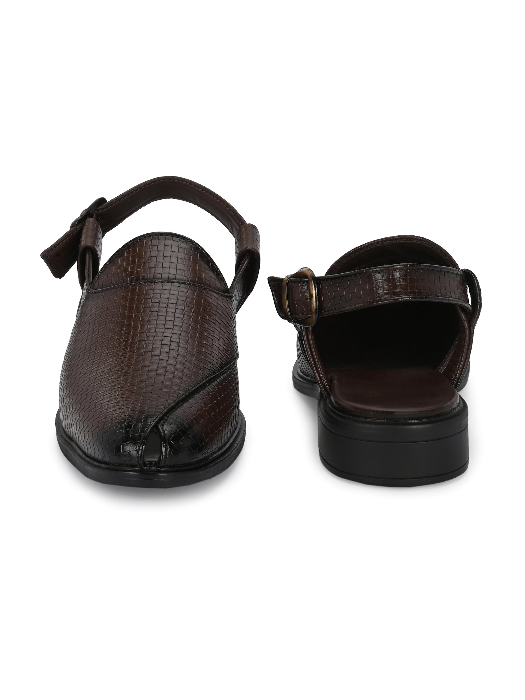 Men's Brown Shoe-Style Sandals