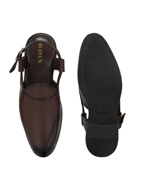 Men's Brown Shoe-Style Sandals