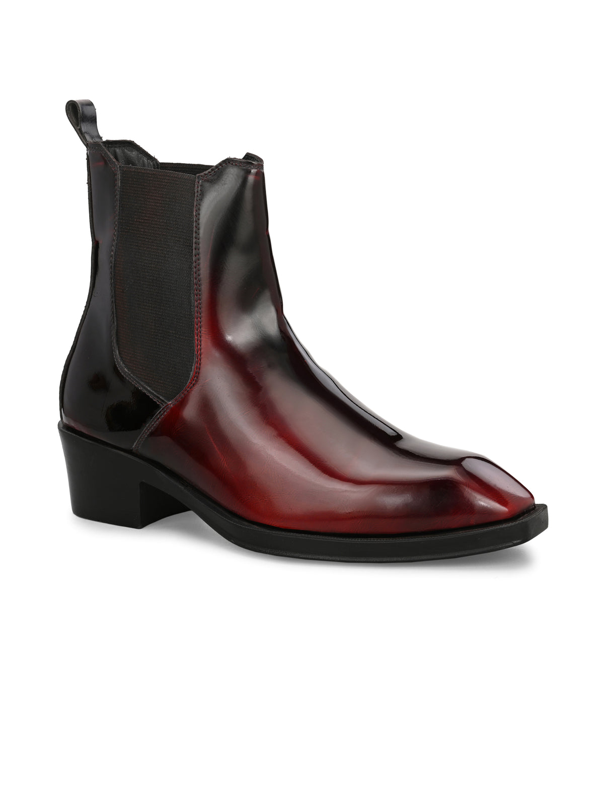 HiREL'S Italian Shape Cuban Heel Chelsea Boots