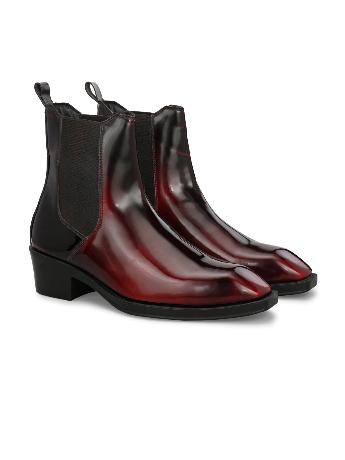 HiREL'S Italian Shape Cuban Heel Chelsea Boots