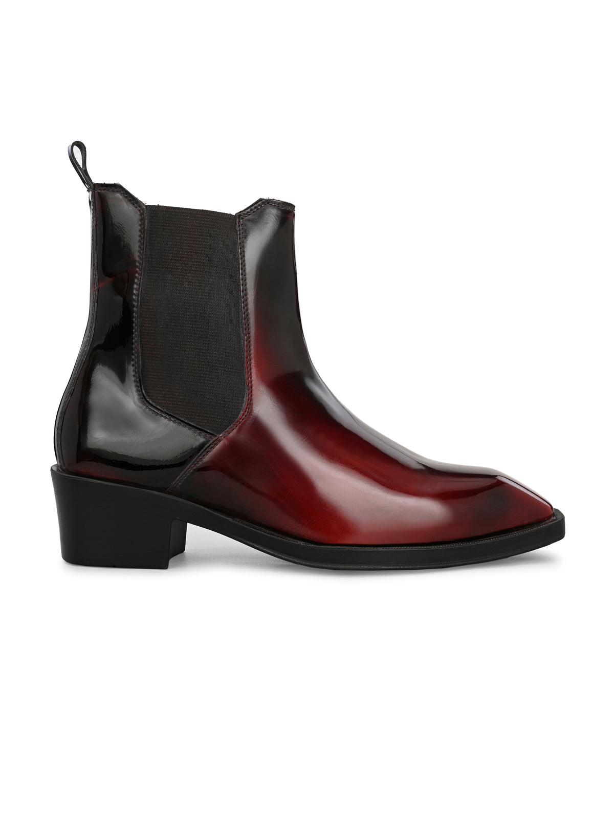 HiREL'S Italian Shape Cuban Heel Chelsea Boots