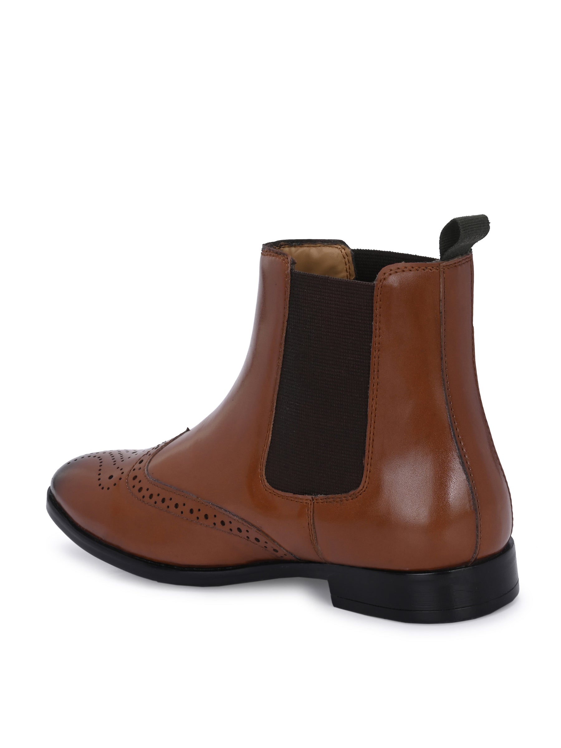 Men's Brown Brogue Chelsea Boot