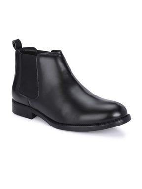 Men's Black Casual Chelsea Boots