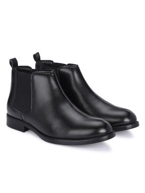 Men's Black Casual Chelsea Boots