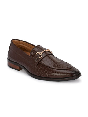 Men's Croc Textured Formal Loafers