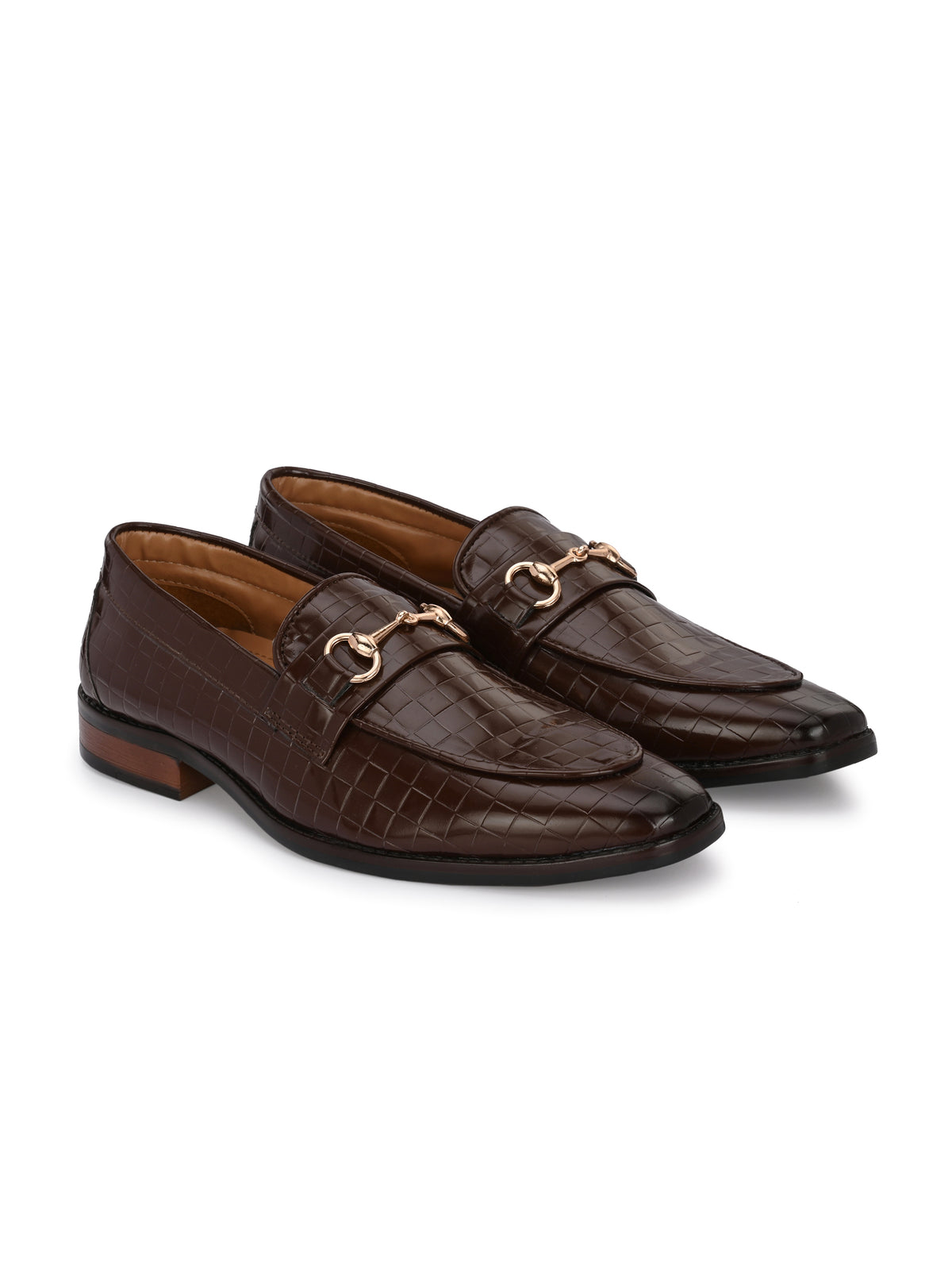 Men's Croc Textured Formal Loafers